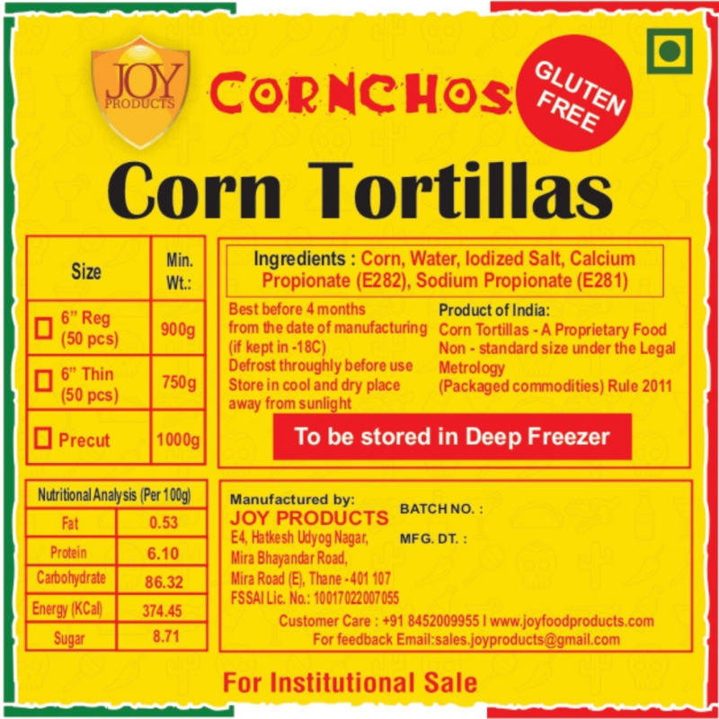 Cornchos Corn Tortillas