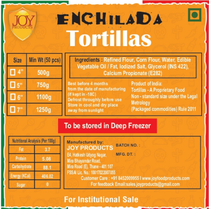 Enchilada Tortillas by Joy Products