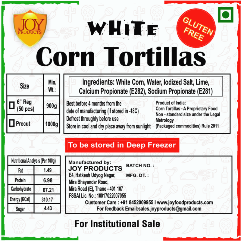 White corn tortillas